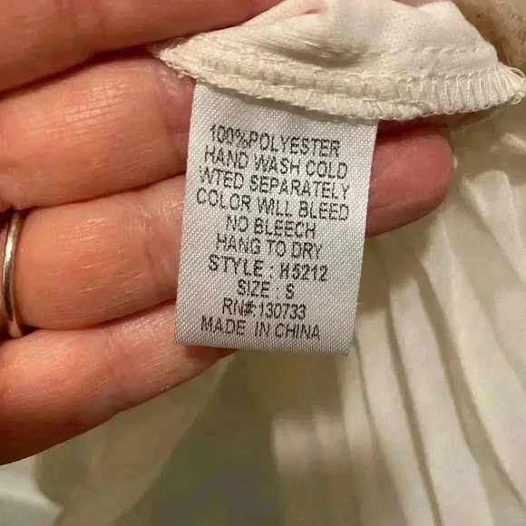 Umgee Women’s Lace Ruffles Sleeveless Elegant Party Loose Cream Mini Dress NEW - Picture 12 of 14